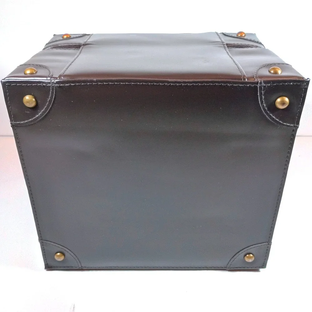Vintage mark. by Avon Brown Trunk Cosmetic Case with Mirror & Pouch